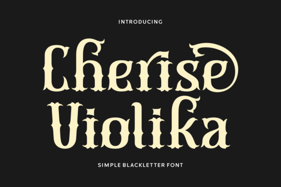 Cherise Violika Font - Featured Image