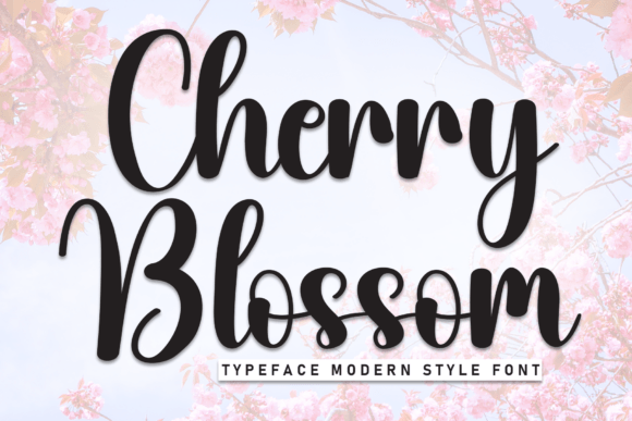 Cherry Bloosom Font - Featured Image