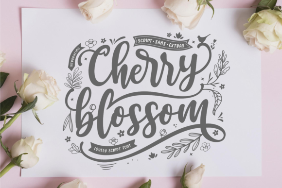 Cherry Blossom Font  Font - Featured Image