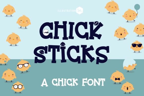 Chick Sticks Font - Featured Image