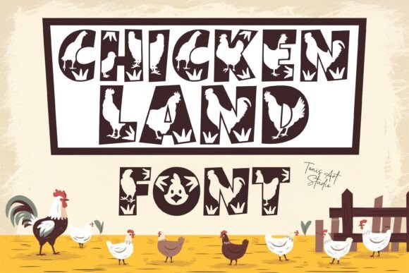Chickenland Font - Featured Image