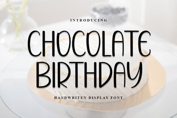 Chocolate Birthday Font - Featured Image