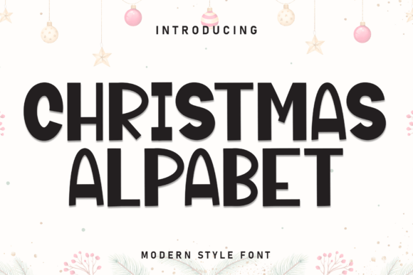 Christmas Alpabet Font - Featured Image