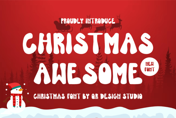 Christmas Awesome Font - Featured Image