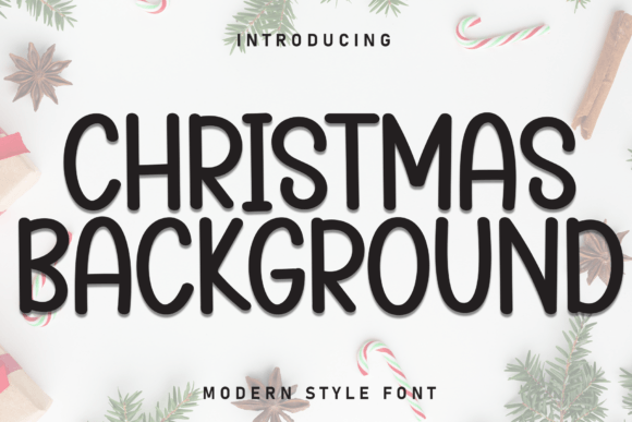 Christmas Background Font - Featured Image