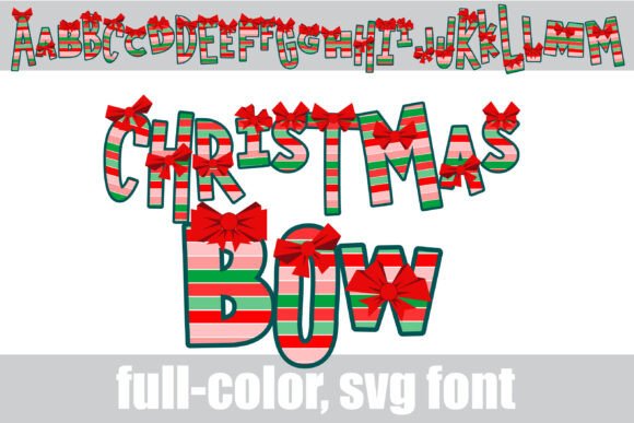 Christmas Bow Font - Featured Image