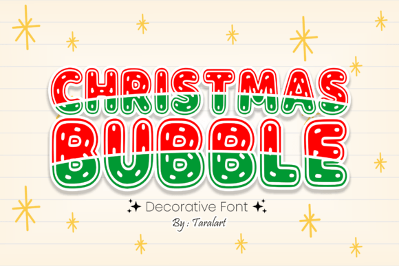 Christmas Bubble Font - Featured Image