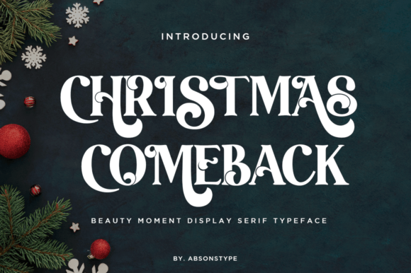 Christmas Comeback Font - Featured Image