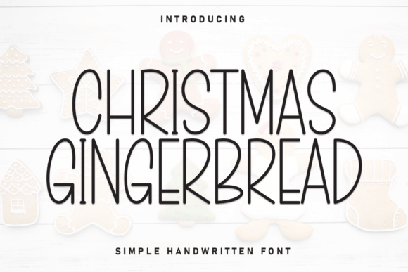 Christmas Gingerbread Font - Featured Image