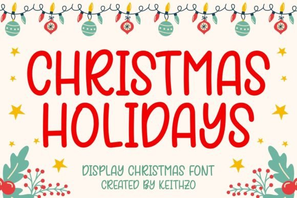Christmas Holidays Font - Featured Image