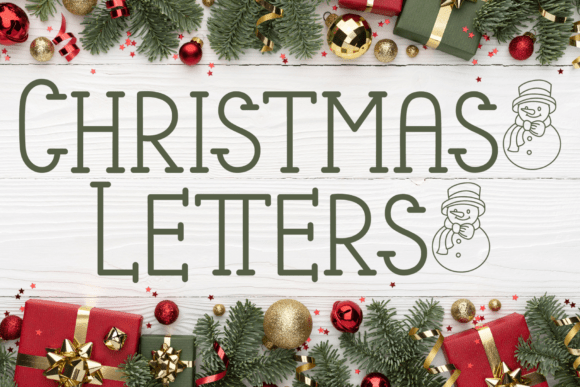 Christmas Letters Font - Featured Image