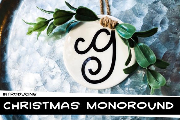 Christmas Monoround Font - Featured Image