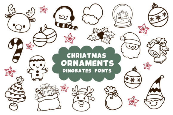 Christmas Ornaments Font - Featured Image