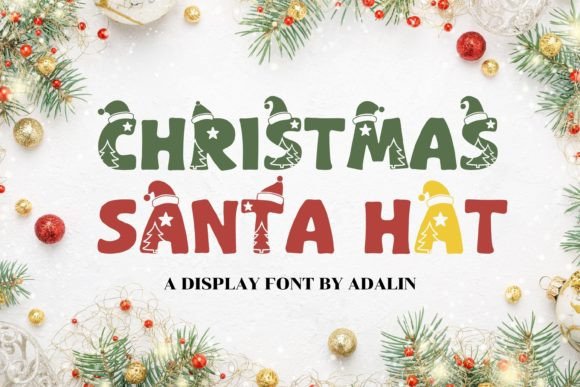 Christmas Santa Hat Font - Featured Image