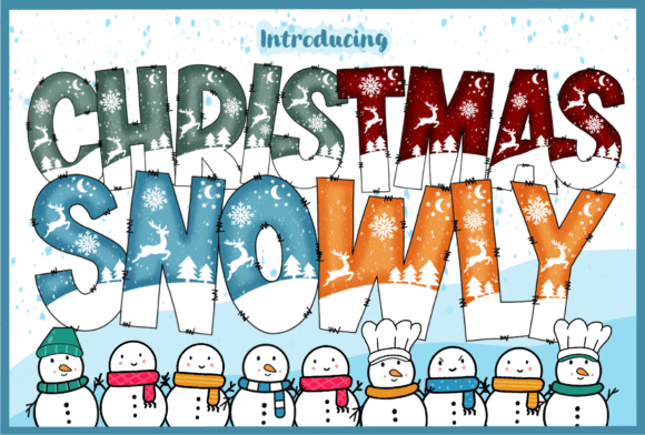 Christmas Snowly Font - Featured Image