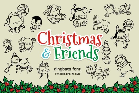 Christmas and Friends Font - Featured Image