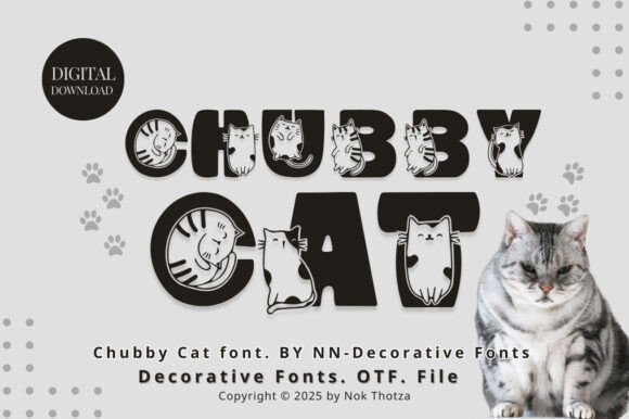 Chubby Cat Font - Featured Image