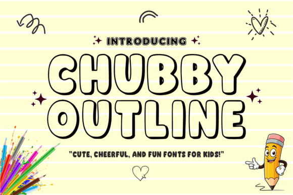 Chubby Outline Font - Featured Image