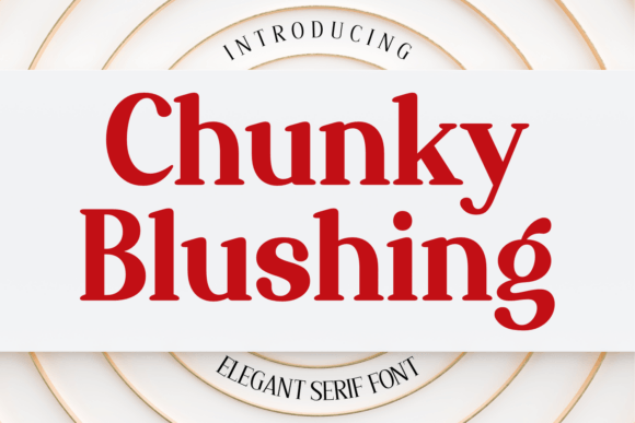 Chunky Blushing Font - Featured Image