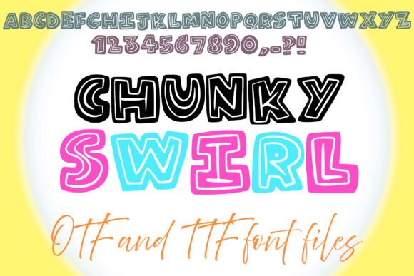 Chunky Swirl Font - Featured Image