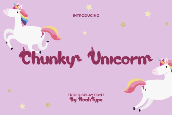 Chunky Unicorn Font - Featured Image