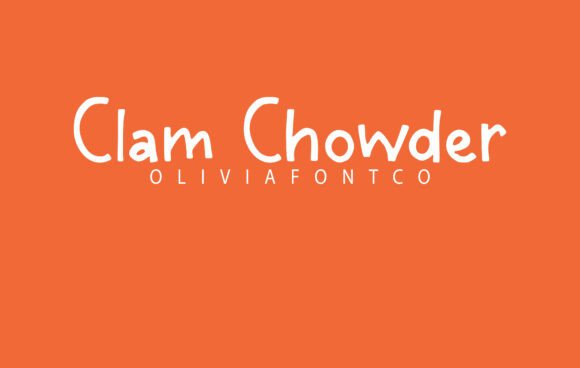 Clam Chowder Font - Featured Image