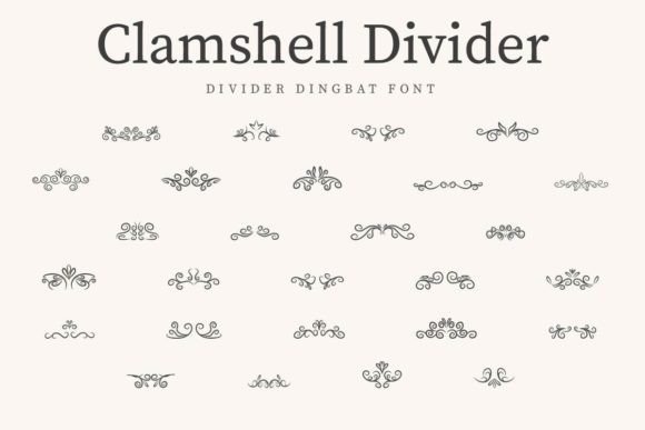 Clamshell Divider Font - Featured Image