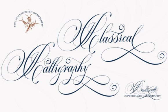 Classical Calligraphy Font - Featured Image
