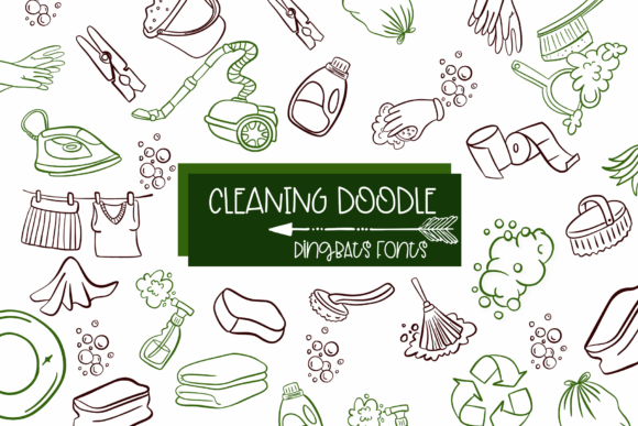 Cleaning Doodle Font - Featured Image