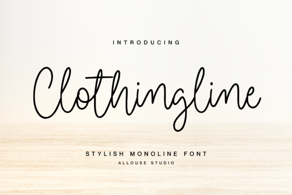 Clothingline Font - Featured Image