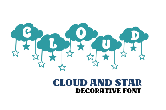 Cloud and Star Font - Featured Image