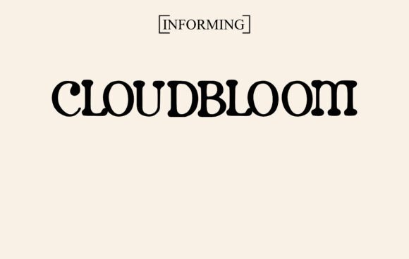 Cloudbloom Font - Featured Image