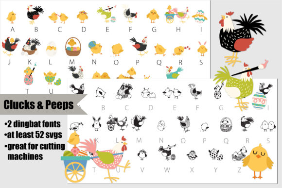 Clucks and Peeps Font - Featured Image