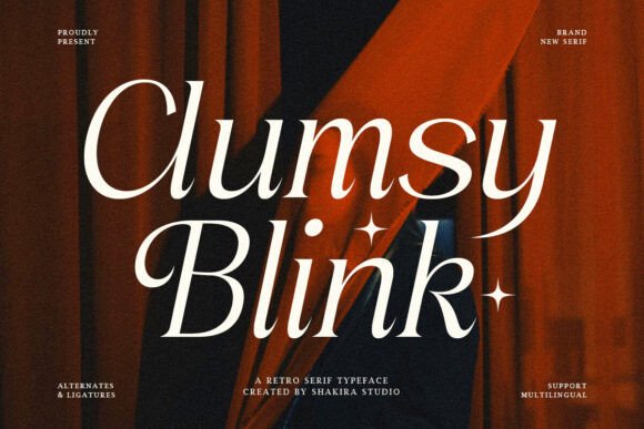 Clumsy Blink Font - Featured Image