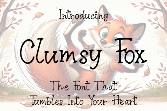 Clumsy Fox Font - Featured Image