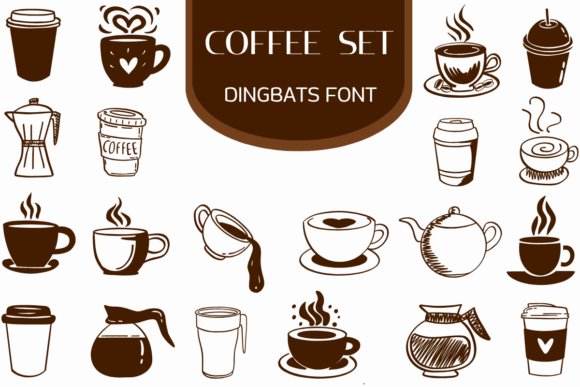 Coffee Set Font - Featured Image