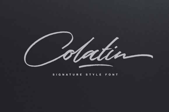 Colatin Script Font - Featured Image