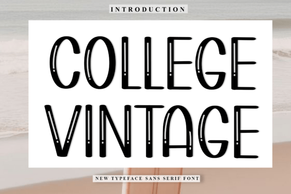 College Vintage Font - Featured Image