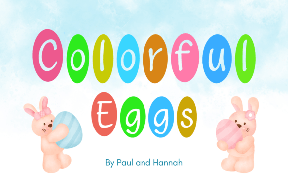 Colorful Eggs Font - Featured Image