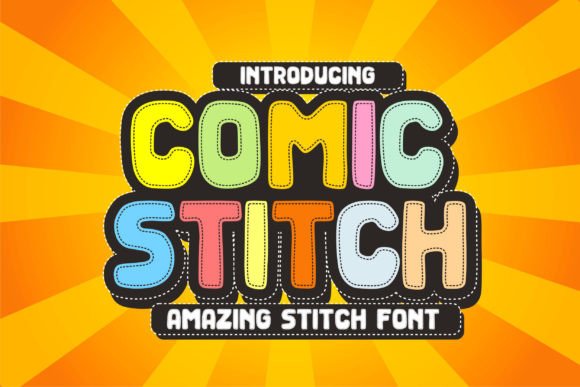 Comic Stitch Font - Featured Image