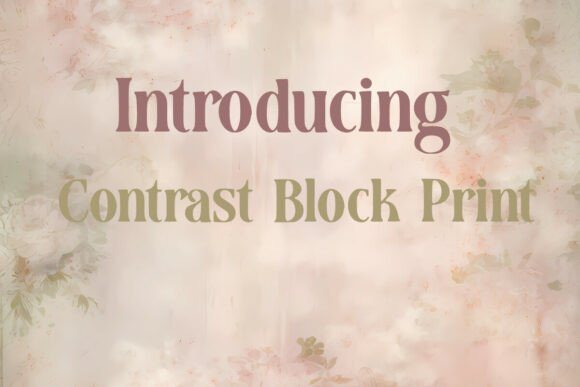 Contrast Block Print Font - Featured Image