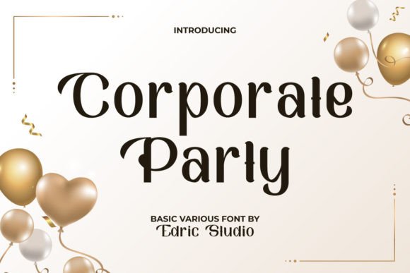 Corporate Party Font - Featured Image