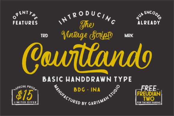 Courtland Font - Featured Image