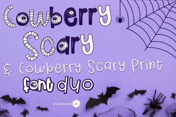 Cowberry Scary Duo Font - Featured Image