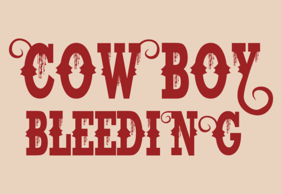Cowboy Bleeding Font - Featured Image