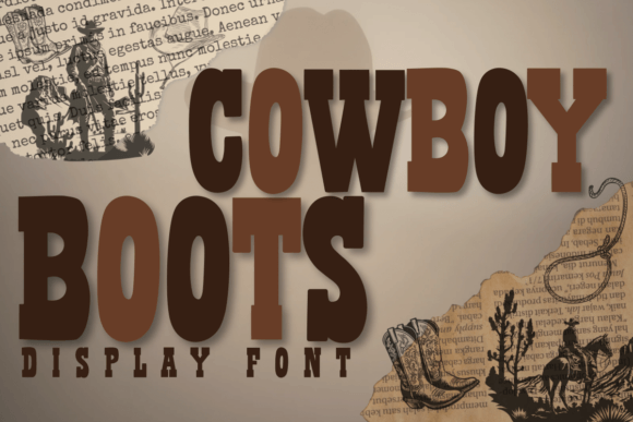 Cowboy Boots Font - Featured Image
