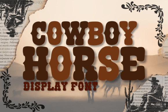 Cowboy Horse Font - Featured Image