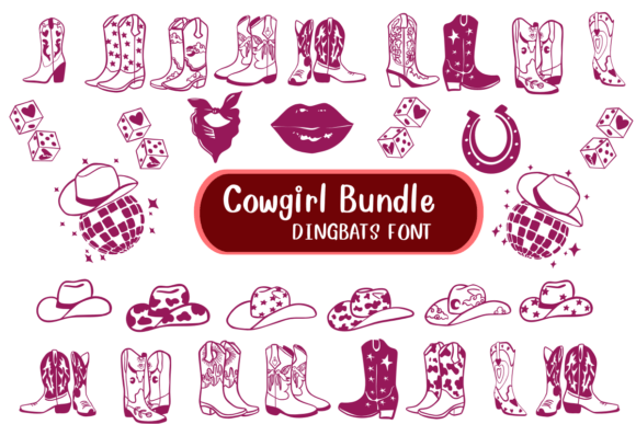 Cowgirl Bundle Font - Featured Image