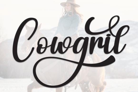 Cowgril Font - Featured Image