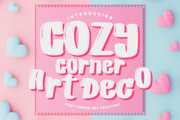 Cozy Corner Art Deco Font - Featured Image